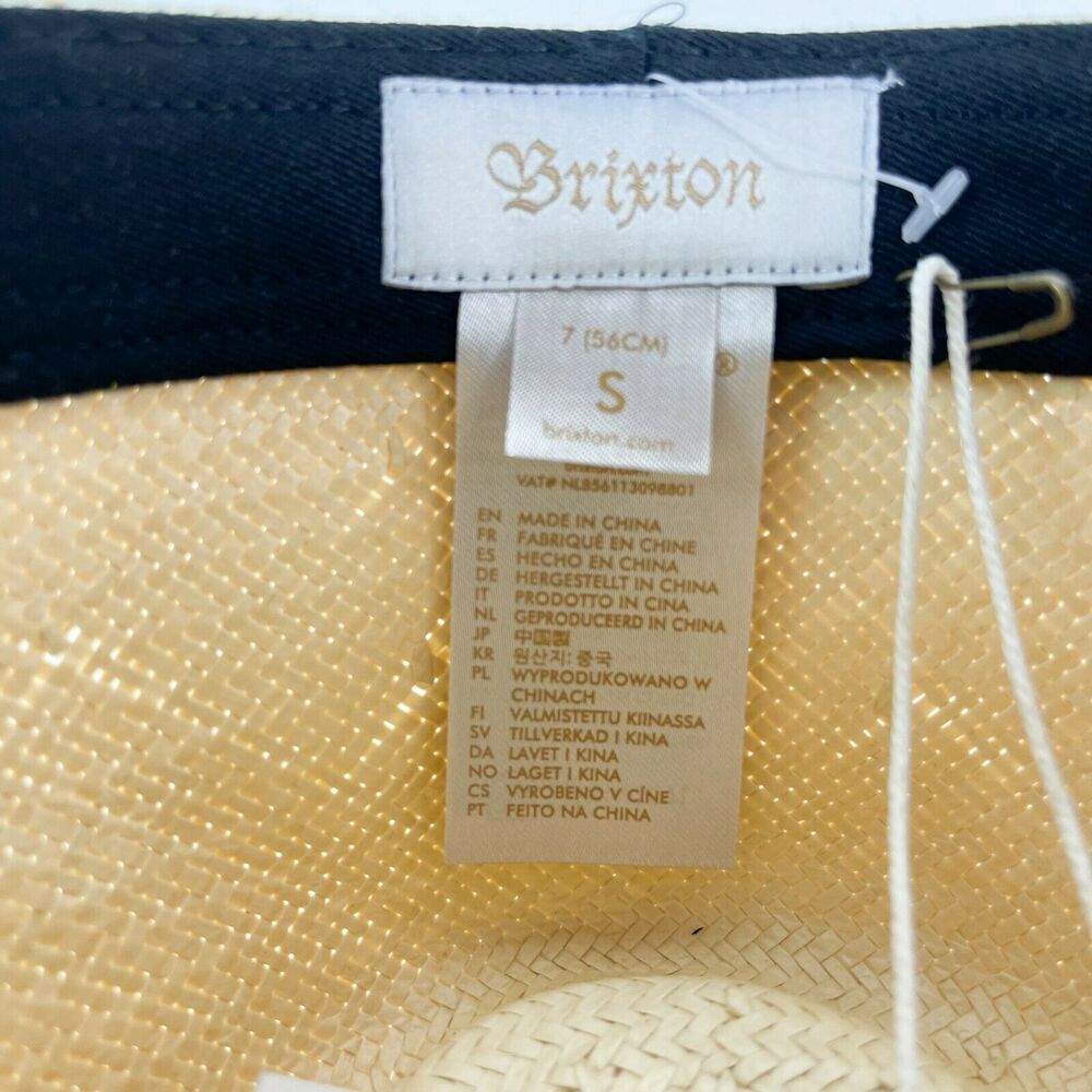 Brixon NWT Women's Ivory Pacific Fedora Straw Hat Size S - Picture 8 of 11